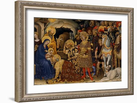 The Adoration of the Magi, 1423-Gentile da Fabriano-Framed Giclee Print