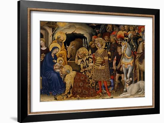 The Adoration of the Magi, 1423-Gentile da Fabriano-Framed Giclee Print