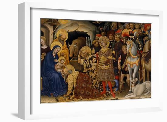 The Adoration of the Magi, 1423-Gentile da Fabriano-Framed Giclee Print