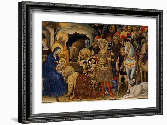 The Adoration of the Magi, 1423-Gentile da Fabriano-Framed Giclee Print