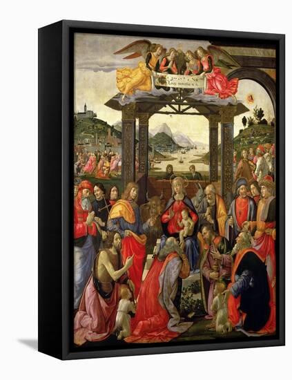 The Adoration of the Magi, 1488-Domenico Ghirlandaio-Framed Premier Image Canvas