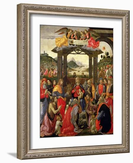 The Adoration of the Magi, 1488-Domenico Ghirlandaio-Framed Giclee Print