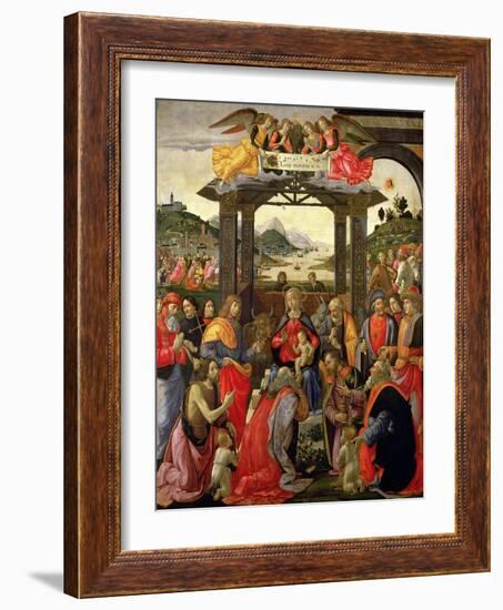 The Adoration of the Magi, 1488-Domenico Ghirlandaio-Framed Giclee Print