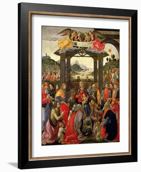 The Adoration of the Magi, 1488-Domenico Ghirlandaio-Framed Giclee Print