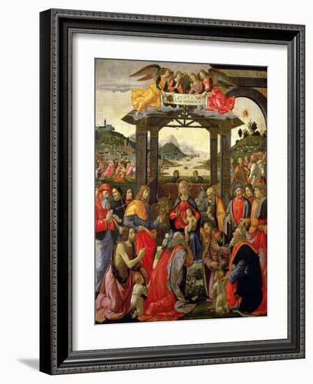 The Adoration of the Magi, 1488-Domenico Ghirlandaio-Framed Giclee Print
