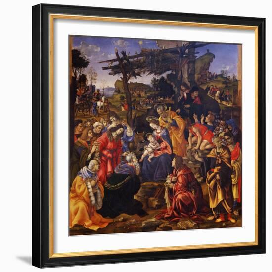 The Adoration of the Magi, 1496-Filippino Lippi-Framed Giclee Print