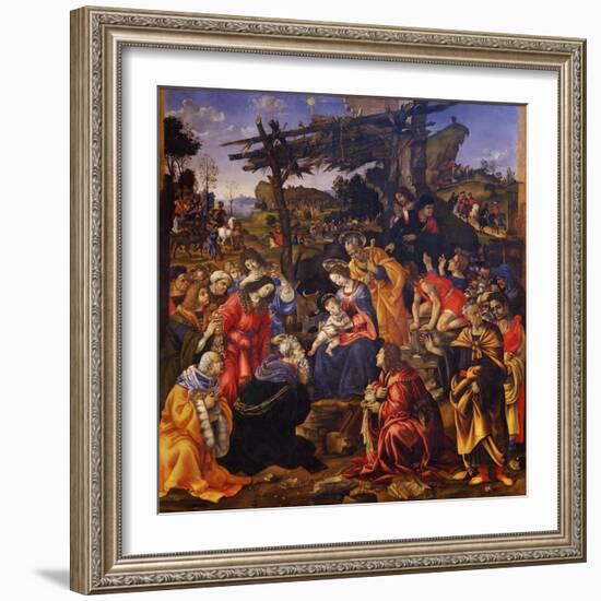 The Adoration of the Magi, 1496-Filippino Lippi-Framed Giclee Print