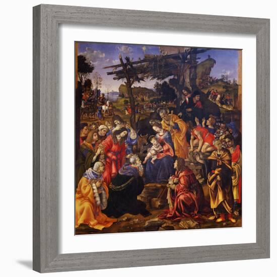 The Adoration of the Magi, 1496-Filippino Lippi-Framed Giclee Print