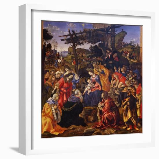 The Adoration of the Magi, 1496-Filippino Lippi-Framed Giclee Print