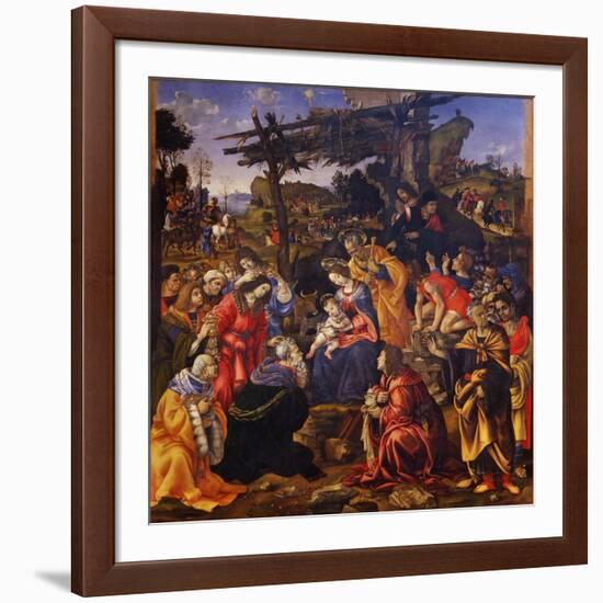 The Adoration of the Magi, 1496-Filippino Lippi-Framed Giclee Print