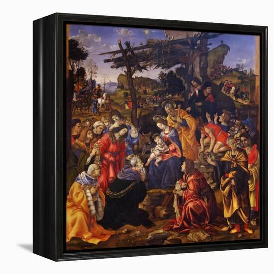 The Adoration of the Magi, 1496-Filippino Lippi-Framed Premier Image Canvas