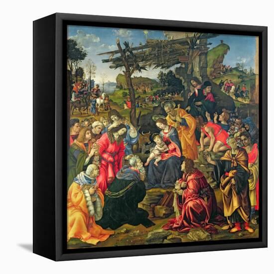 The Adoration of the Magi, 1496-Filippino Lippi-Framed Premier Image Canvas