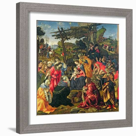 The Adoration of the Magi, 1496-Filippino Lippi-Framed Giclee Print