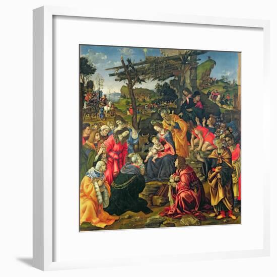 The Adoration of the Magi, 1496-Filippino Lippi-Framed Giclee Print