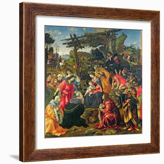 The Adoration of the Magi, 1496-Filippino Lippi-Framed Giclee Print