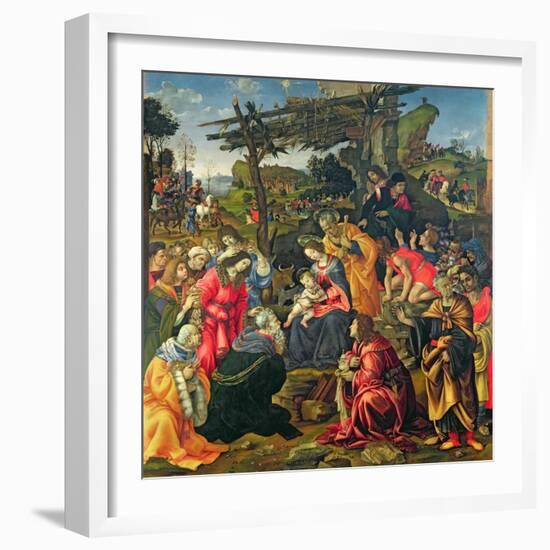 The Adoration of the Magi, 1496-Filippino Lippi-Framed Giclee Print