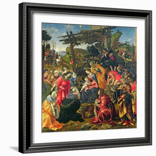 The Adoration of the Magi, 1496-Filippino Lippi-Framed Giclee Print