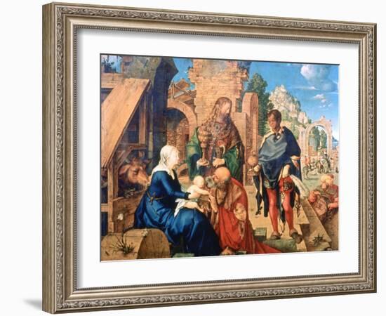 The Adoration of the Magi, 1504-Albrecht Durer-Framed Giclee Print