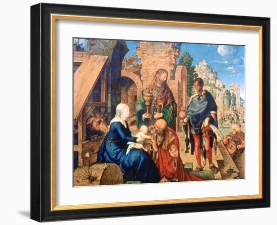 The Adoration of the Magi, 1504-Albrecht Durer-Framed Giclee Print