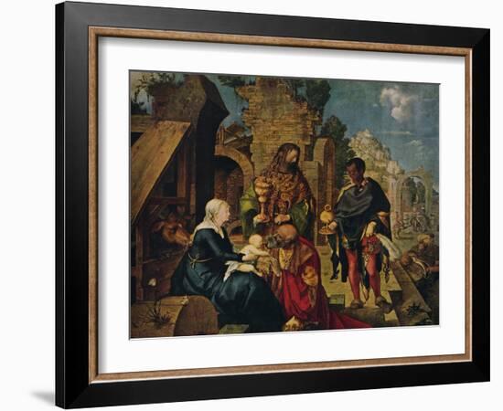 'The Adoration of the Magi', 1504-Albrecht Durer-Framed Giclee Print