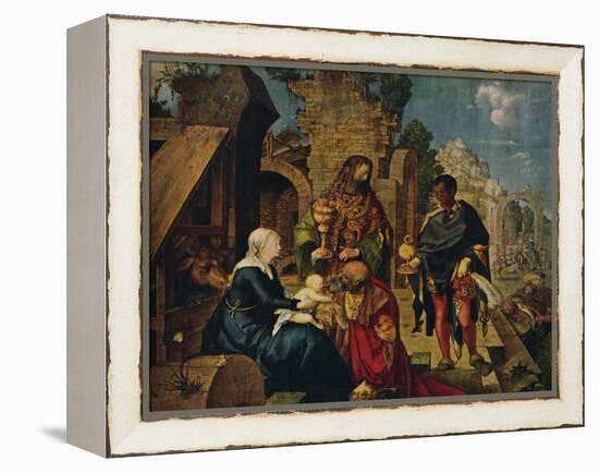 'The Adoration of the Magi', 1504-Albrecht Durer-Framed Premier Image Canvas