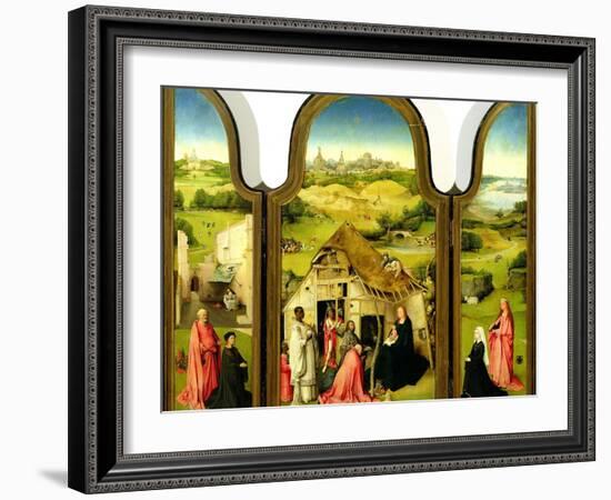 The Adoration of the Magi, 1510-Hieronymus Bosch-Framed Giclee Print