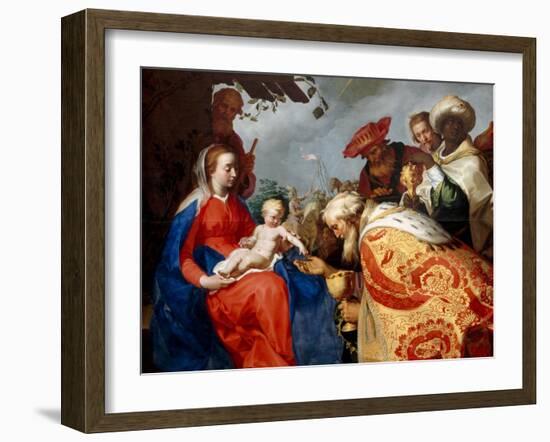 The Adoration of the Magi, 1624-Abraham Bloemaert-Framed Giclee Print