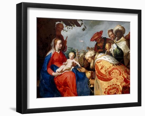 The Adoration of the Magi, 1624-Abraham Bloemaert-Framed Giclee Print