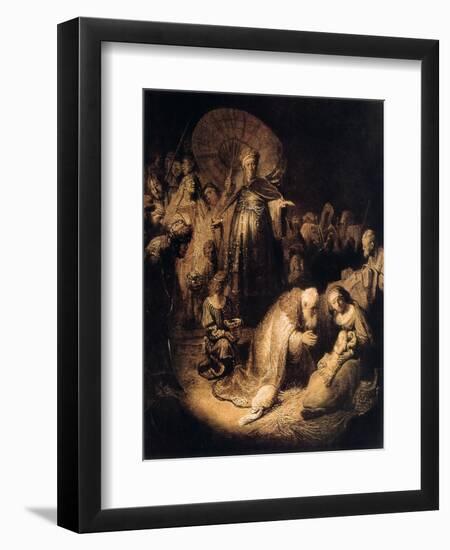 The Adoration of the Magi, 1632-Rembrandt van Rijn-Framed Giclee Print