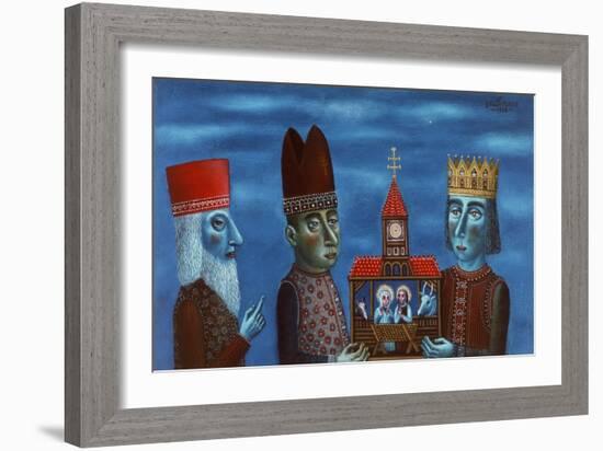 The Adoration of the Magi, 1988-Tamas Galambos-Framed Giclee Print