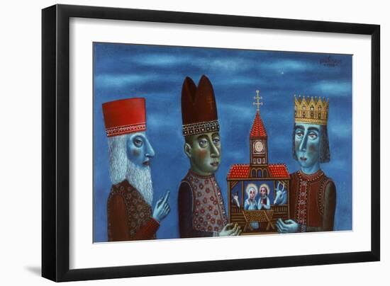 The Adoration of the Magi, 1988-Tamas Galambos-Framed Giclee Print