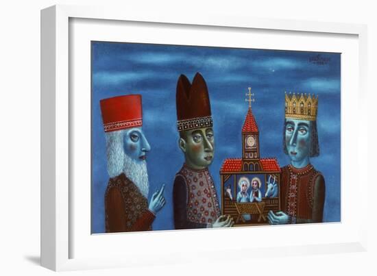 The Adoration of the Magi, 1988-Tamas Galambos-Framed Giclee Print