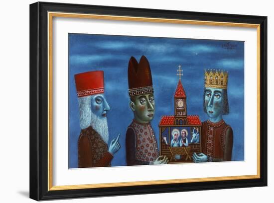 The Adoration of the Magi, 1988-Tamas Galambos-Framed Giclee Print