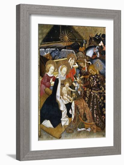 The Adoration of the Magi, Altarpiece from Verdu, 1432-34-Jaume Ferrer II-Framed Giclee Print