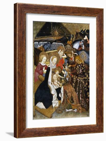 The Adoration of the Magi, Altarpiece from Verdu, 1432-34-Jaume Ferrer II-Framed Giclee Print