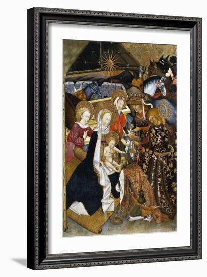 The Adoration of the Magi, Altarpiece from Verdu, 1432-34-Jaume Ferrer II-Framed Giclee Print