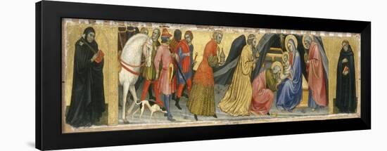 The Adoration of the Magi and Two Saints, C.1404-Taddeo di Bartolo-Framed Giclee Print