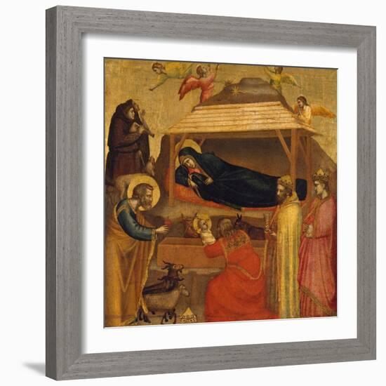 The Adoration of the Magi, c.1320-Giotto di Bondone-Framed Giclee Print