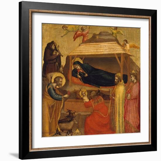 The Adoration of the Magi, c.1320-Giotto di Bondone-Framed Giclee Print