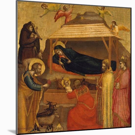 The Adoration of the Magi, c.1320-Giotto di Bondone-Mounted Giclee Print