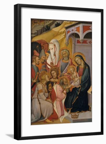 The Adoration of the Magi, c.1390-Also Manfredi De Battilori Bartolo Di Fredi-Framed Giclee Print