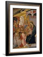 The Adoration of the Magi, c.1390-Also Manfredi De Battilori Bartolo Di Fredi-Framed Giclee Print
