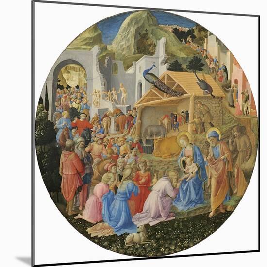 The Adoration of the Magi, C.1440-60-Fra Angelico-Mounted Giclee Print