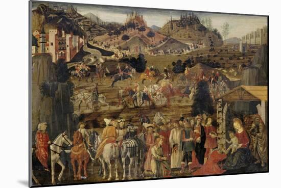The Adoration of the Magi, C.1480-Cosimo Rosselli-Mounted Giclee Print
