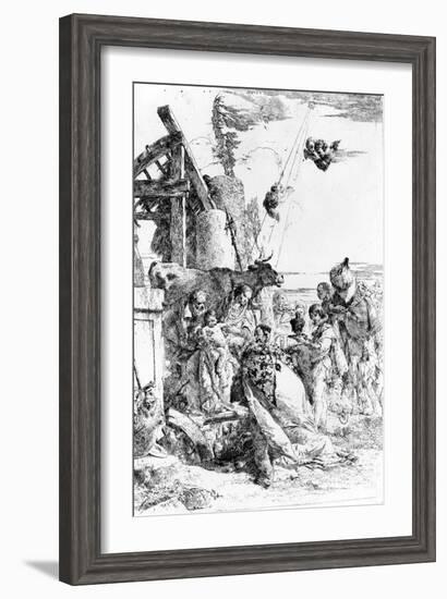 The Adoration of the Magi, C.1753-Giovanni Battista Tiepolo-Framed Giclee Print