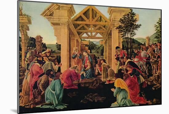 'The Adoration of the Magi', c1475-1476-Sandro Botticelli-Mounted Giclee Print