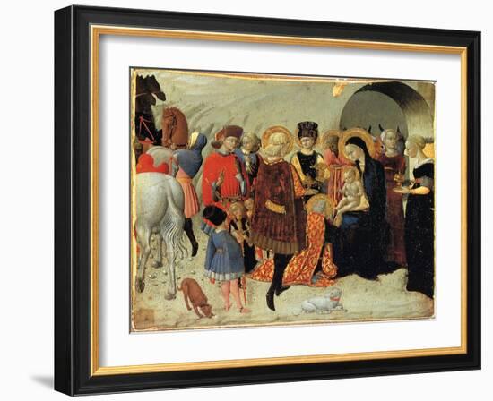 The Adoration of the Magi, Ca 1435-Sassetta-Framed Giclee Print