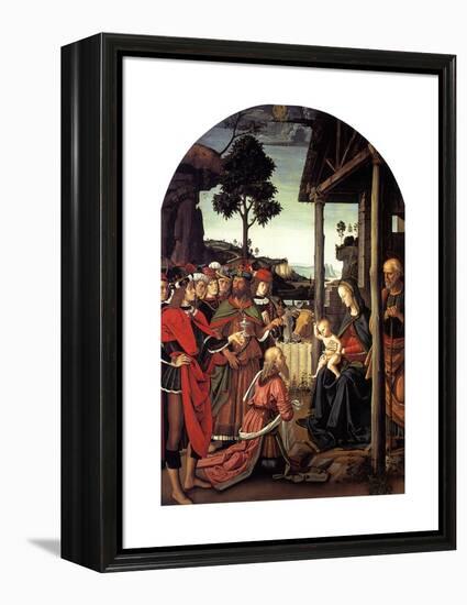 The Adoration of the Magi, Ca. 1470-1480-Perugino-Framed Premier Image Canvas