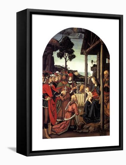 The Adoration of the Magi, Ca. 1470-1480-Perugino-Framed Premier Image Canvas