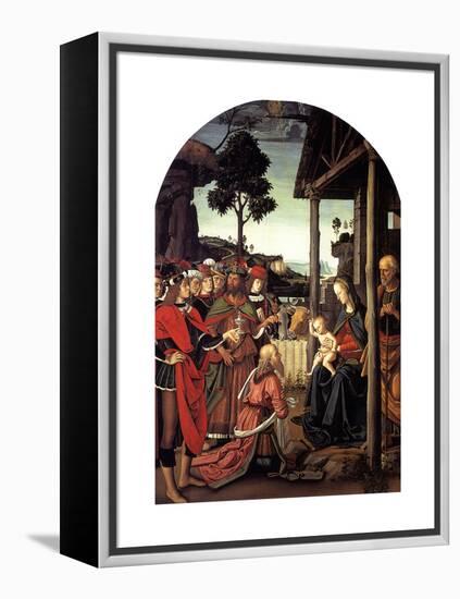 The Adoration of the Magi, Ca. 1470-1480-Perugino-Framed Premier Image Canvas